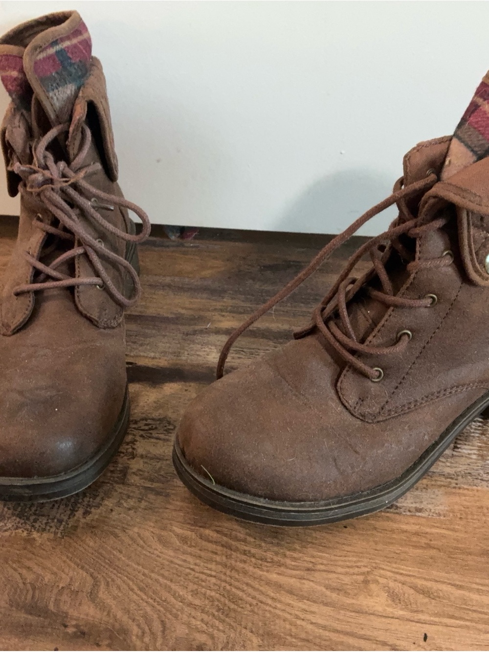 Woman’s Brown Lace-Up Ankle Boots
